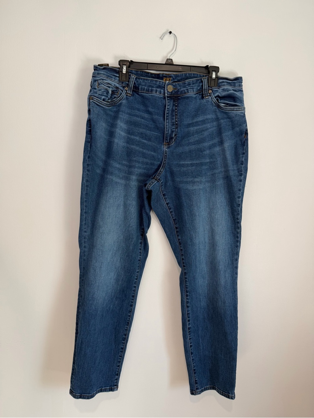 Kut from the Kloth Boyfriend Jeans Medium Dark Wash Stretch Plus Size 18W